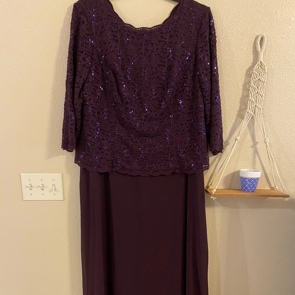 Alex Evenings Dresses & Skirts - Dark Purple Long Evening Dress